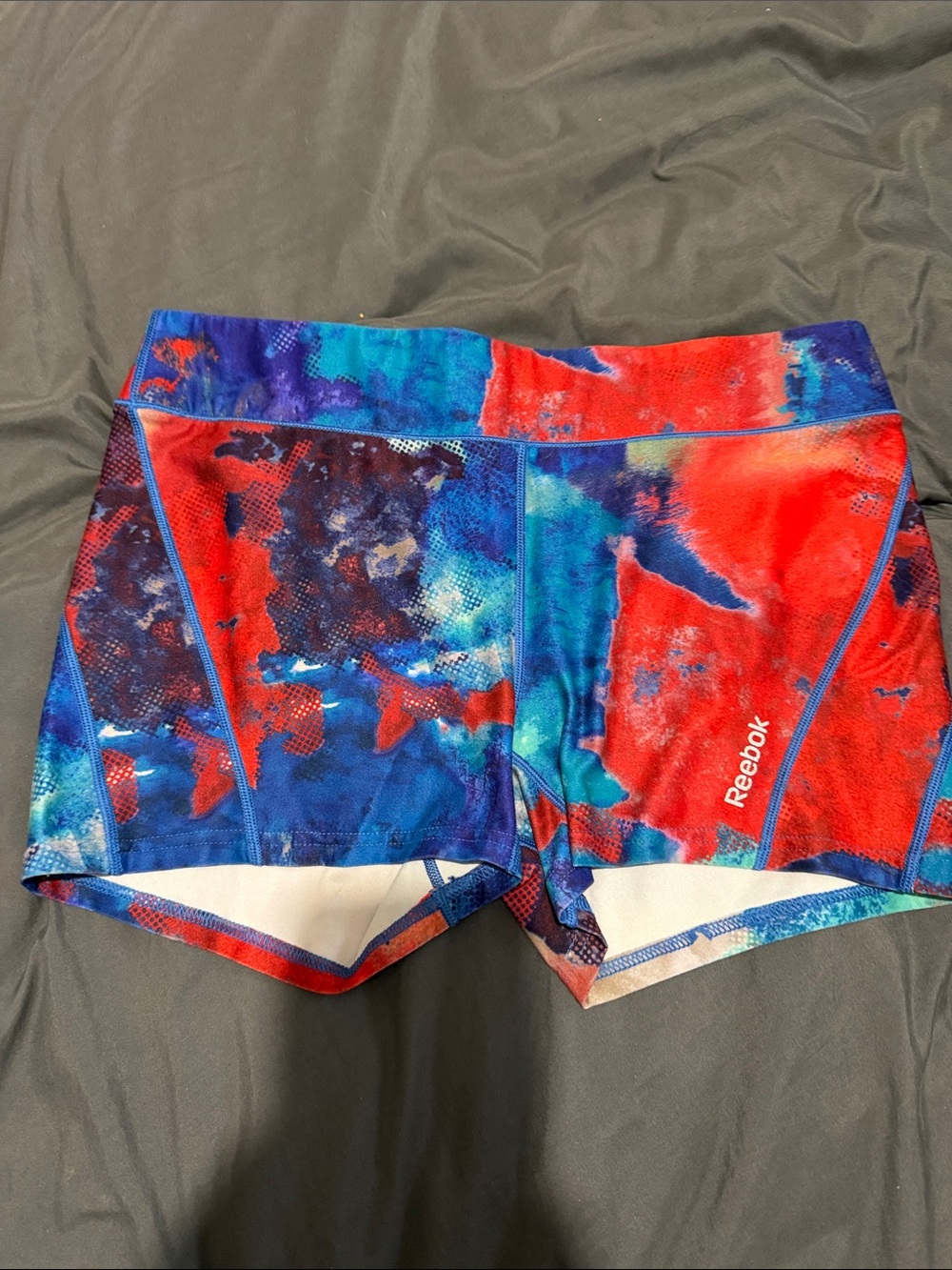 Reebok Blue & Red Performance Compression Shorts